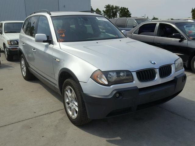 WBXPA73414WB25391 - 2004 BMW X3 2.5I SILVER photo 1