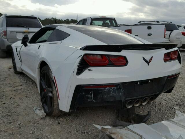 1G1YH2D73G5110593 - 2016 CHEVROLET CORVETTE S WHITE photo 3