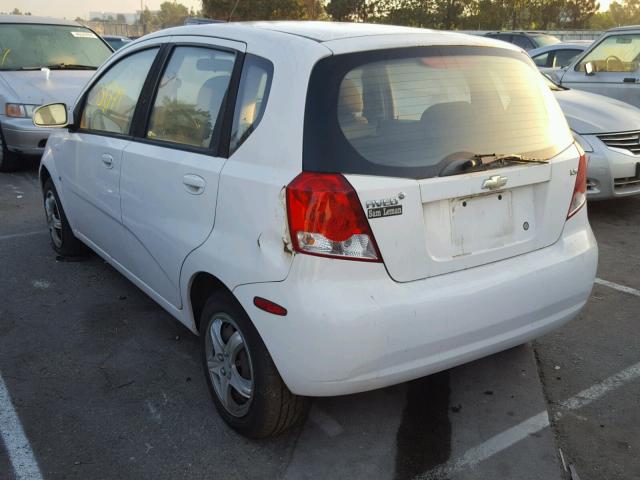 KL1TD66668B094229 - 2008 CHEVROLET AVEO BASE Ақ фото 3
