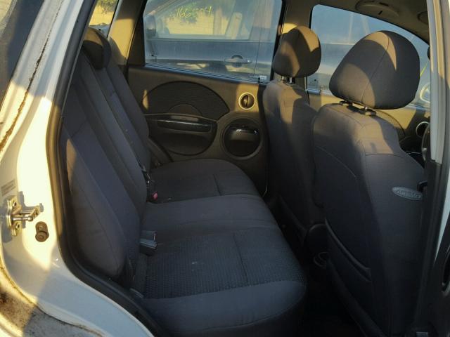 KL1TD66668B094229 - 2008 CHEVROLET AVEO BASE Ақ фото 6