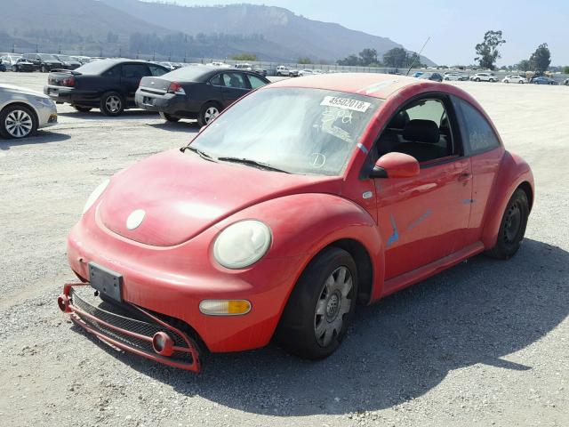 3VWCK21C12M446232 - 2002 VOLKSWAGEN NEW BEETLE 红色 照片 2