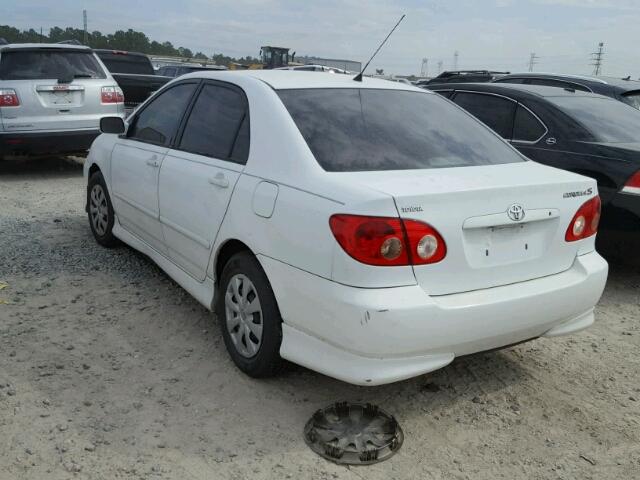 1NXBR30E95Z411551 - 2005 TOYOTA COROLLA CE WHITE photo 3