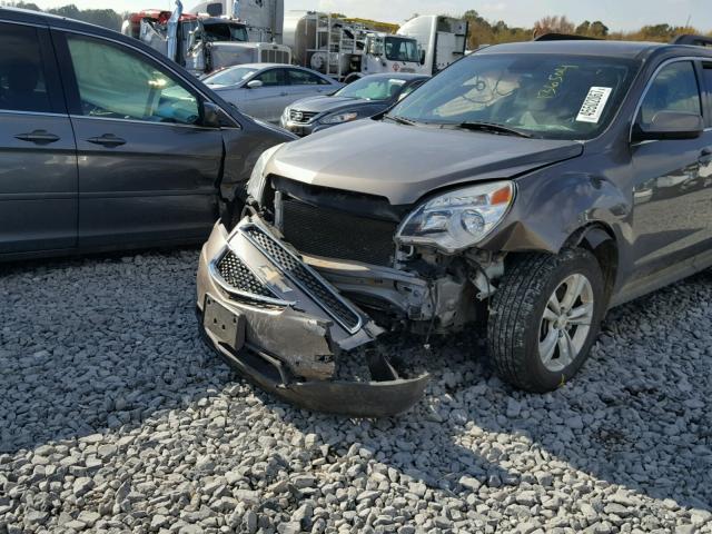 2GNALPEK8C6324055 - 2012 CHEVROLET EQUINOX LT BROWN photo 9