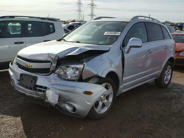 3GNAL4EK9ES675673 - 2014 CHEVROLET CAPTIVA LT SILVER photo 2