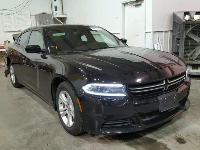 2C3CDXBG2GH110028 - 2016 DODGE CHARGER SE BLACK photo 1