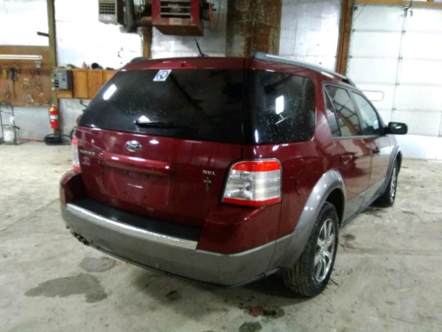 1FMDK02W88GA13784 - 2008 FORD TAURUS X S BURGUNDY photo 4