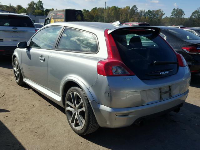 YV1MK672782052970 - 2008 VOLVO C30 T5 SILVER photo 3