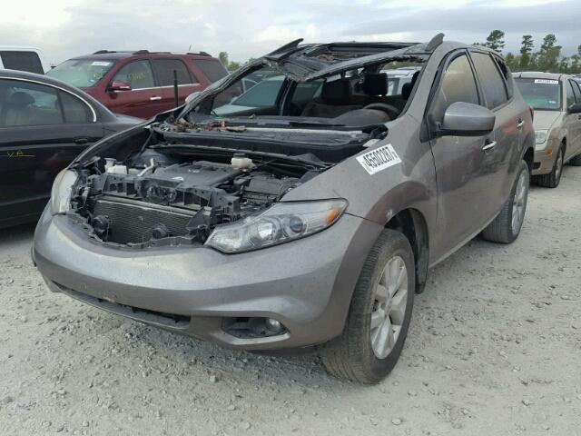 JN8AZ1MU3BW055270 - 2011 NISSAN MURANO S GRAY photo 2