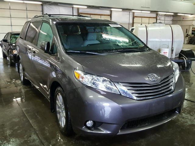 5TDDK3DC5FS119198 - 2015 TOYOTA SIENNA XLE CHARCOAL photo 1