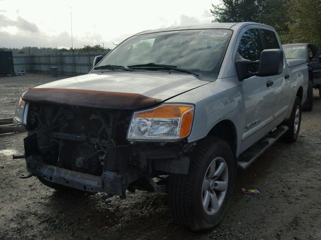 1N6AA07C28N311636 - 2008 NISSAN TITAN XE SILVER photo 2