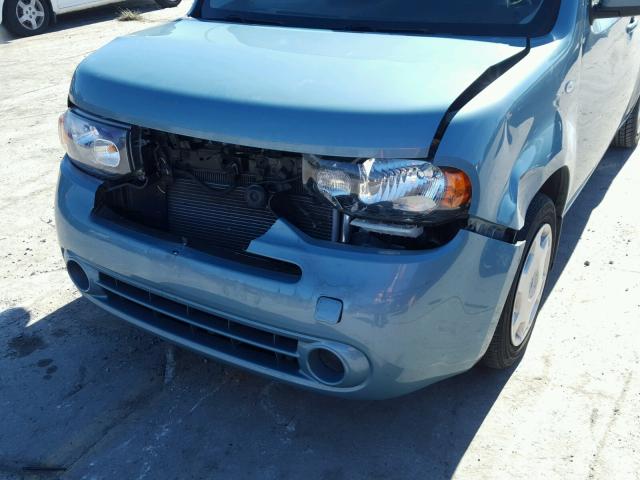 JN8AZ2KR4AT156273 - 2010 NISSAN CUBE BASE TEAL photo 9