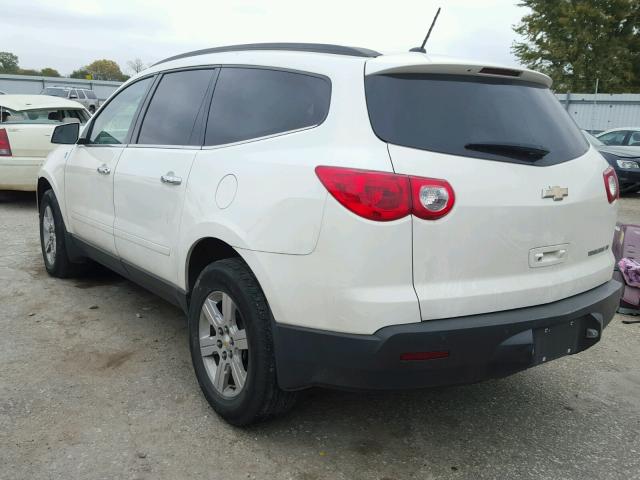 1GNKRJED5BJ377119 - 2011 CHEVROLET TRAVERSE L WHITE photo 3