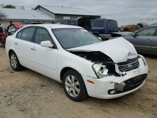 KNAGE124965066268 - 2006 KIA OPTIMA LX WHITE photo 1