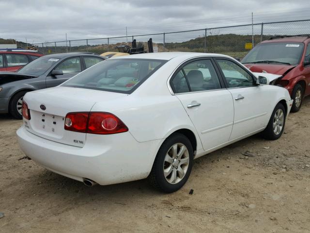 KNAGE124965066268 - 2006 KIA OPTIMA LX WHITE photo 4