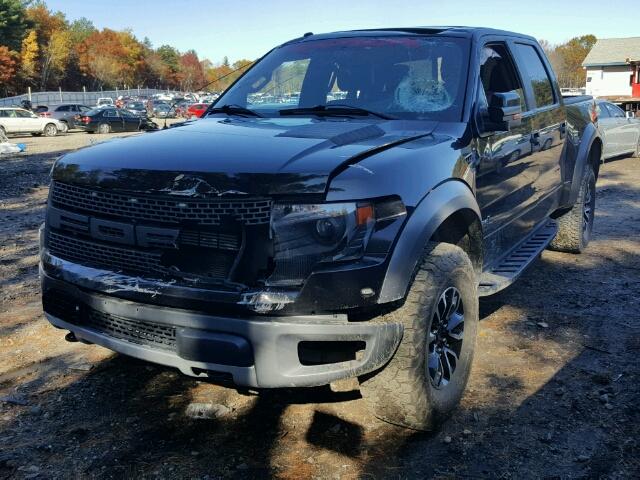 1FTFW1R66EFC61143 - 2014 FORD F150 SVT R BLACK photo 2