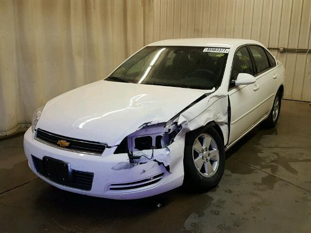 2G1WT55K169418129 - 2006 CHEVROLET IMPALA LT WHITE photo 2