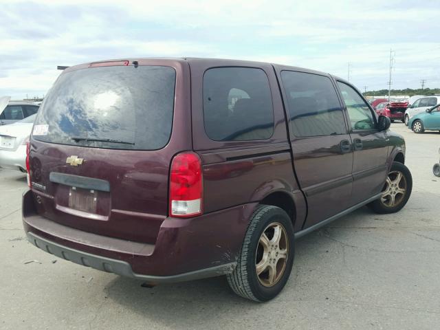 1GNDV23147D142980 - 2007 CHEVROLET UPLANDER L 勃艮第红 照片 4