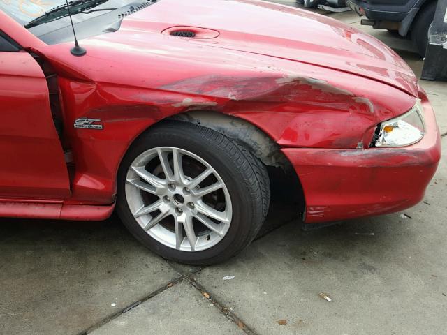1FALP42TXRF154464 - 1994 FORD MUSTANG GT RED photo 9