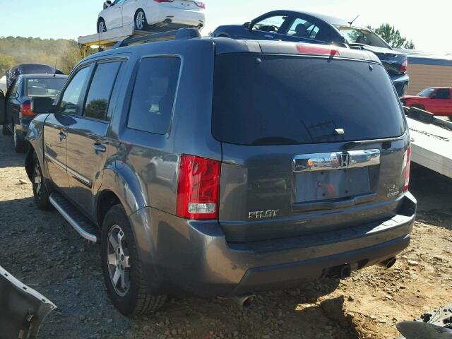 5FNYF3H93BB001296 - 2011 HONDA PILOT TOUR GRAY photo 3