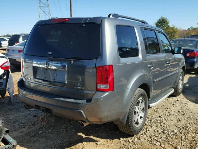 5FNYF3H93BB001296 - 2011 HONDA PILOT TOUR GRAY photo 4