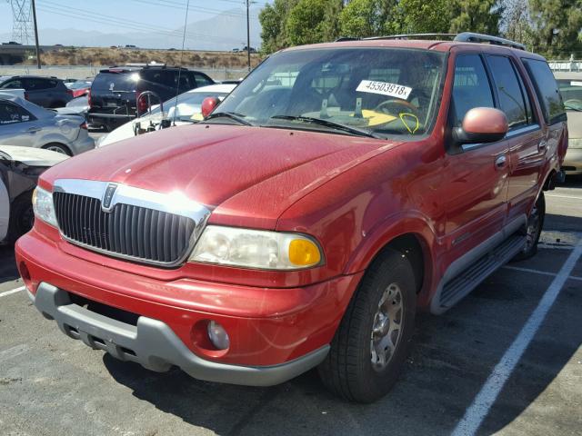 5LMRU27L7WLJ35208 - 1998 LINCOLN NAVIGATOR წითელი ფოტო 2
