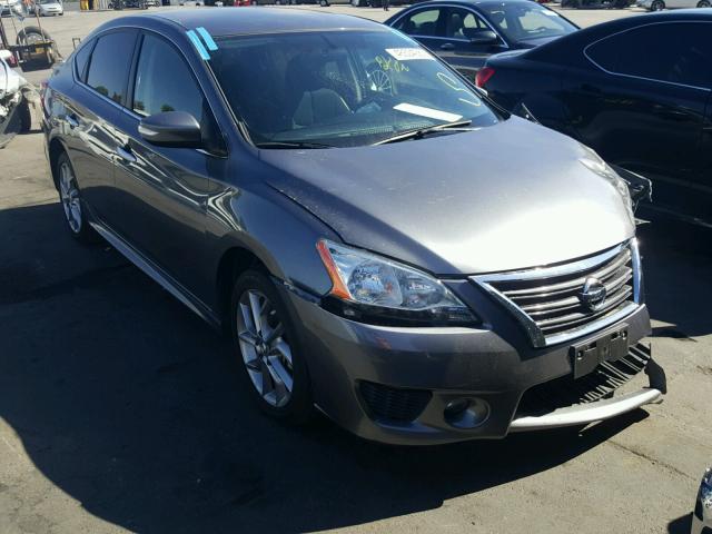 3N1AB7APXFY382686 - 2015 NISSAN SENTRA S GRAY photo 1