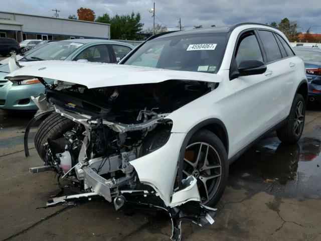 WDC0G4KB6JV015473 - 2018 MERCEDES-BENZ GLC 300 4M WHITE photo 2