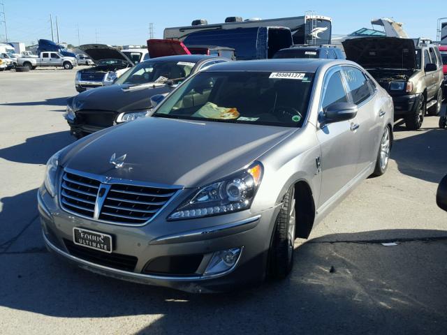 KMHGH4JF8BU038911 - 2011 HYUNDAI EQUUS SIGN GRAY photo 2