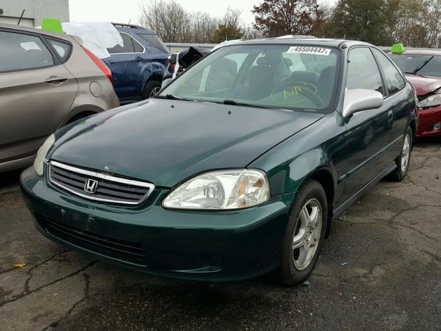 1HGEJ824XXL031719 - 1999 HONDA CIVIC EX GREEN photo 2