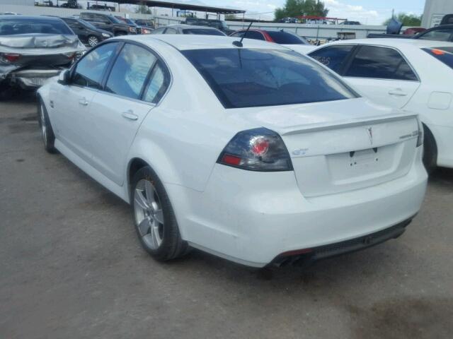 6G2EC57Y69L179072 - 2009 PONTIAC G8 GT WHITE photo 3