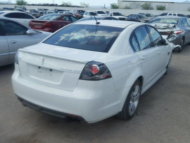 6G2EC57Y69L179072 - 2009 PONTIAC G8 GT WHITE photo 4