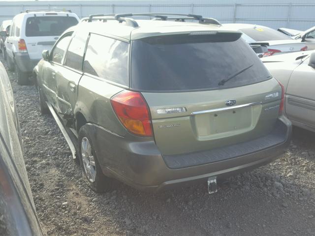 4S4BP62C157385156 - 2005 SUBARU LEGACY OUT GREEN photo 3