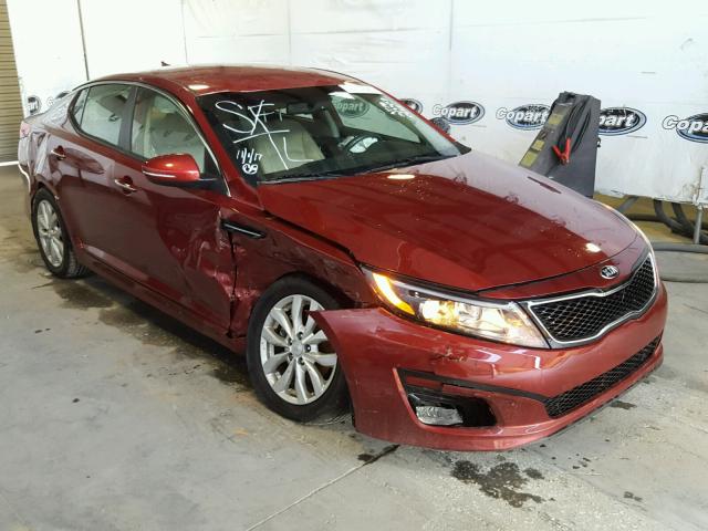 5XXGN4A79FG375475 - 2015 KIA OPTIMA EX RED photo 1