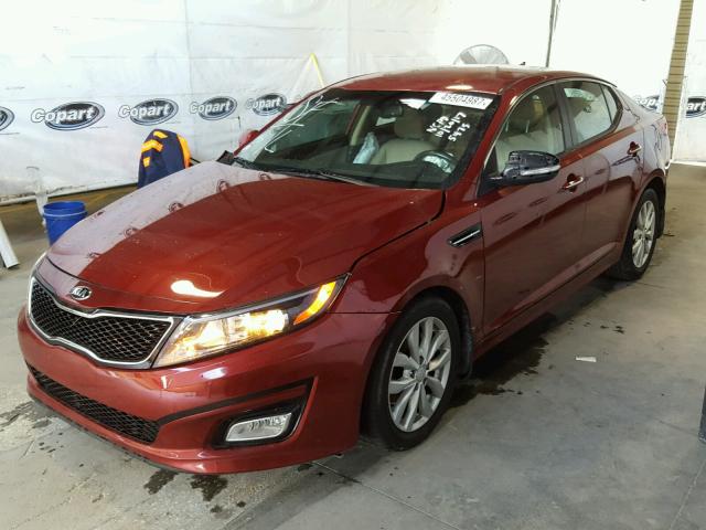 5XXGN4A79FG375475 - 2015 KIA OPTIMA EX RED photo 2