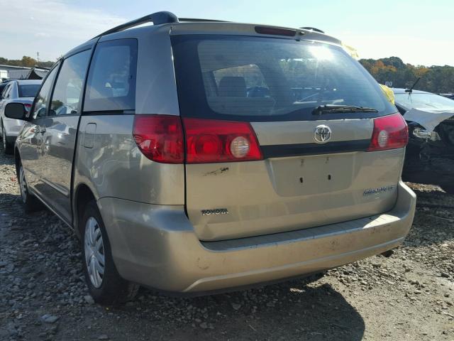 5TDZA23C36S545492 - 2006 TOYOTA SIENNA GOLD photo 3