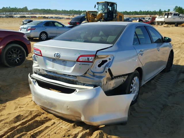 4T1BF1FK3CU155138 - 2012 TOYOTA CAMRY BASE SILVER photo 4