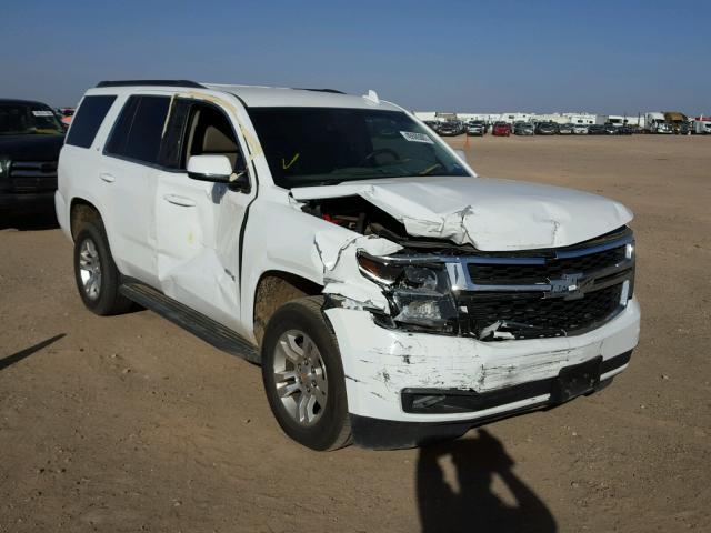 1GNSKBKC1GR112776 - 2016 CHEVROLET TAHOE K150 WHITE photo 1