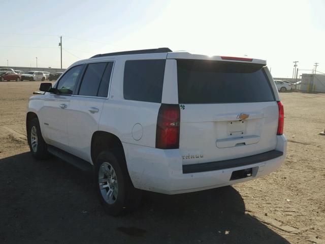 1GNSKBKC1GR112776 - 2016 CHEVROLET TAHOE K150 WHITE photo 3