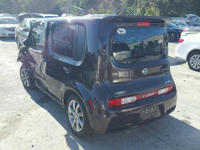 JN8AZ28R99T104558 - 2009 NISSAN CUBE PURPLE photo 3