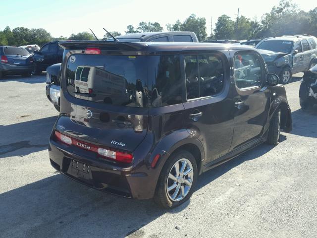 JN8AZ28R99T104558 - 2009 NISSAN CUBE PURPLE photo 4