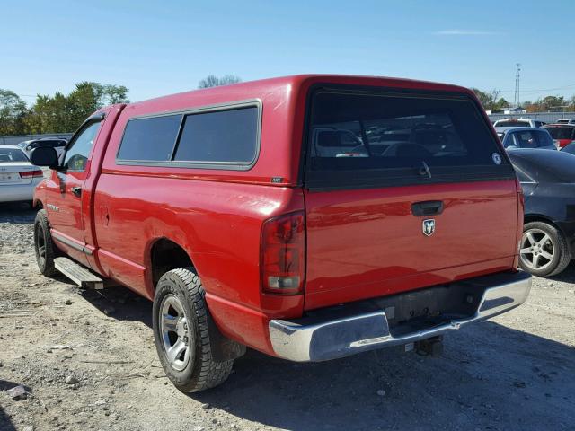 1D7HA16K85J632864 - 2005 DODGE RAM 1500 S RED photo 3