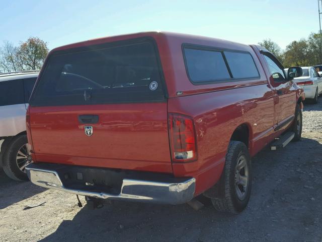 1D7HA16K85J632864 - 2005 DODGE RAM 1500 S RED photo 4