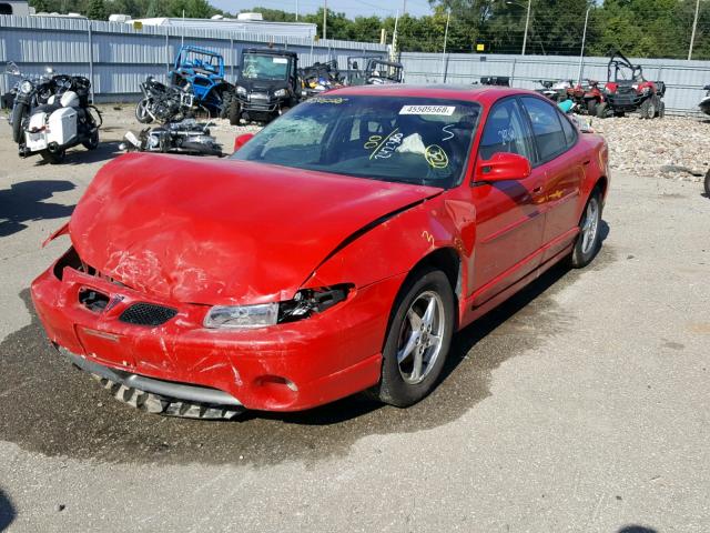 1G2WR5216YF165048 - 2000 PONTIAC GRAND PRIX RED photo 2