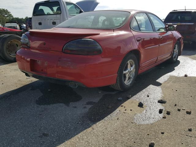 1G2WR5216YF165048 - 2000 PONTIAC GRAND PRIX RED photo 4