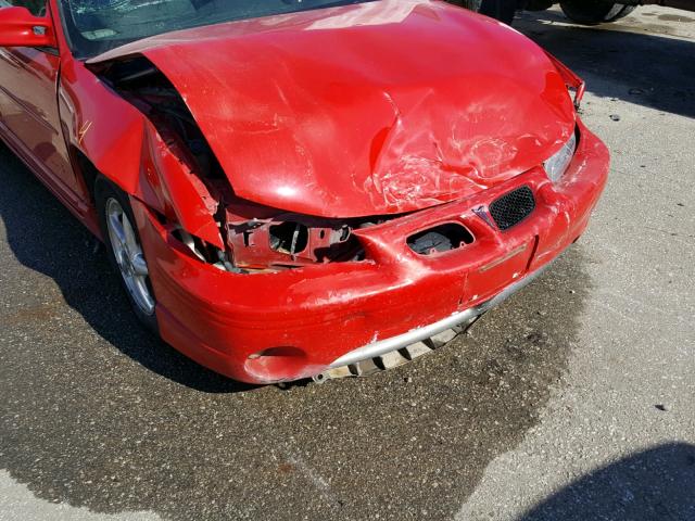 1G2WR5216YF165048 - 2000 PONTIAC GRAND PRIX RED photo 9