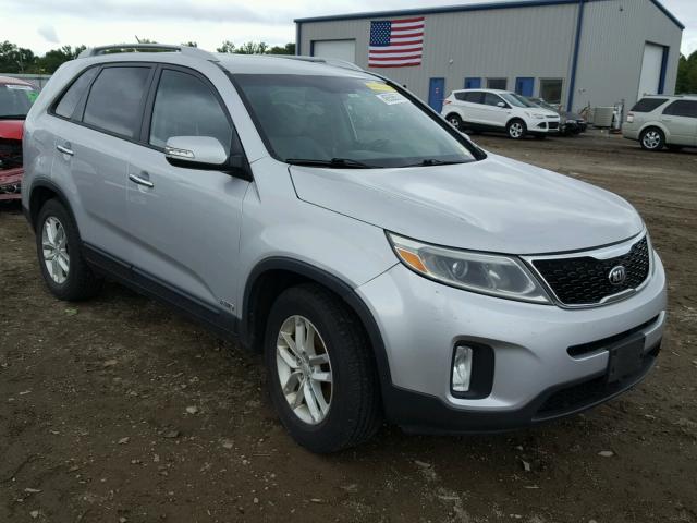 5XYKTCA65EG446621 - 2014 KIA SORENTO LX GRAY photo 1