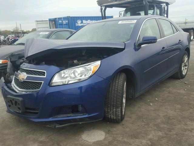 1G11C5SA9DU115458 - 2013 CHEVROLET MALIBU 1LT BLUE photo 2