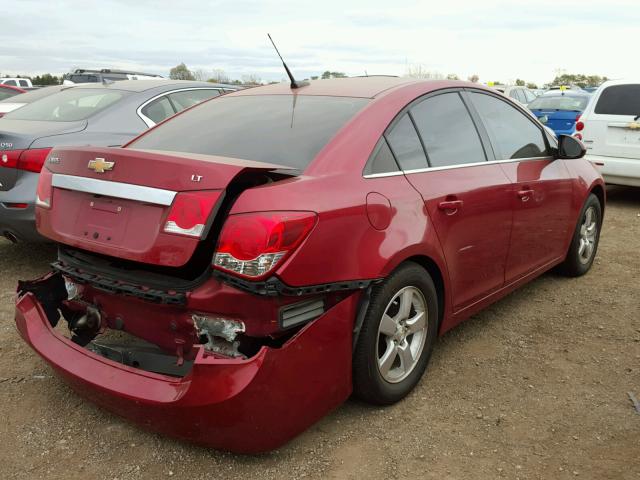 1G1PC5SB8D7176480 - 2013 CHEVROLET CRUZE LT RED photo 4