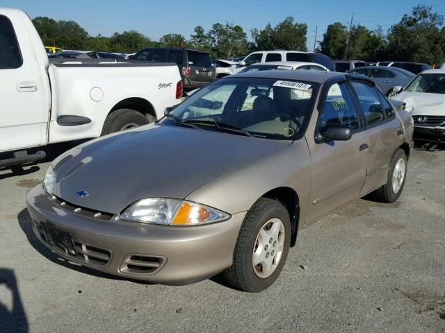 1G1JC5248Y7408248 - 2000 CHEVROLET CAVALIER TAN photo 2