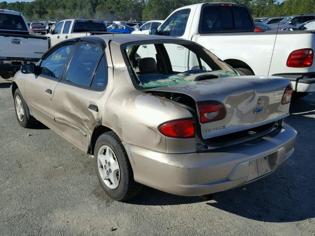 1G1JC5248Y7408248 - 2000 CHEVROLET CAVALIER TAN photo 3